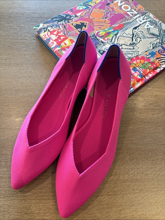 Rothy's Shoes - Rothy's Women's Pointed Knit Flats — Fuchsia Pink, new without box